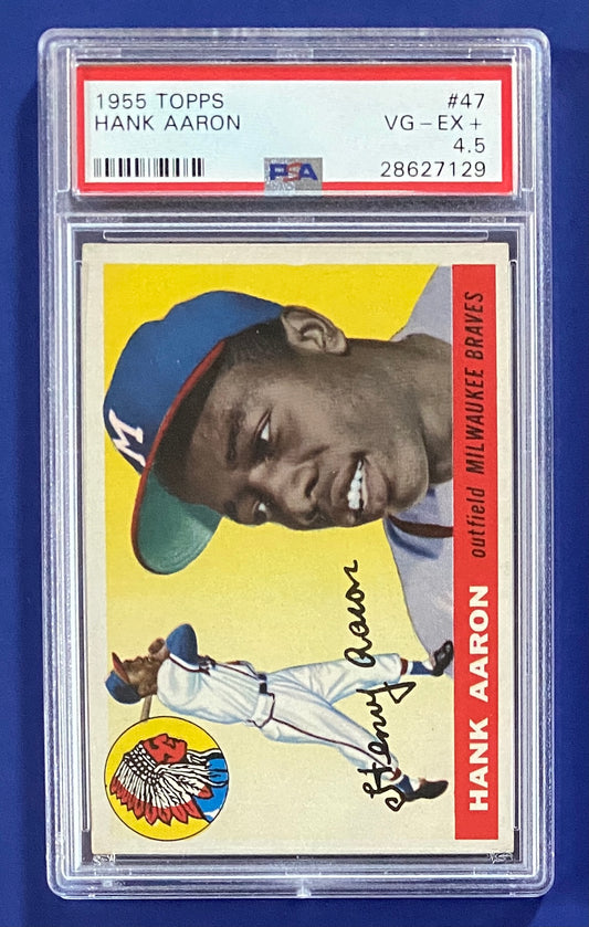 Hank Aaron 1955 Topps PSA 4.5