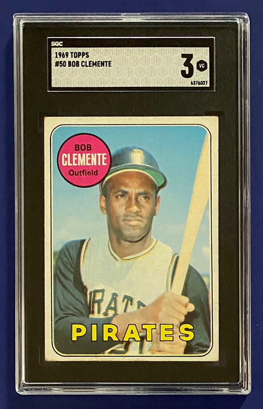 Roberto Clemente 1969 Topps SGC 3