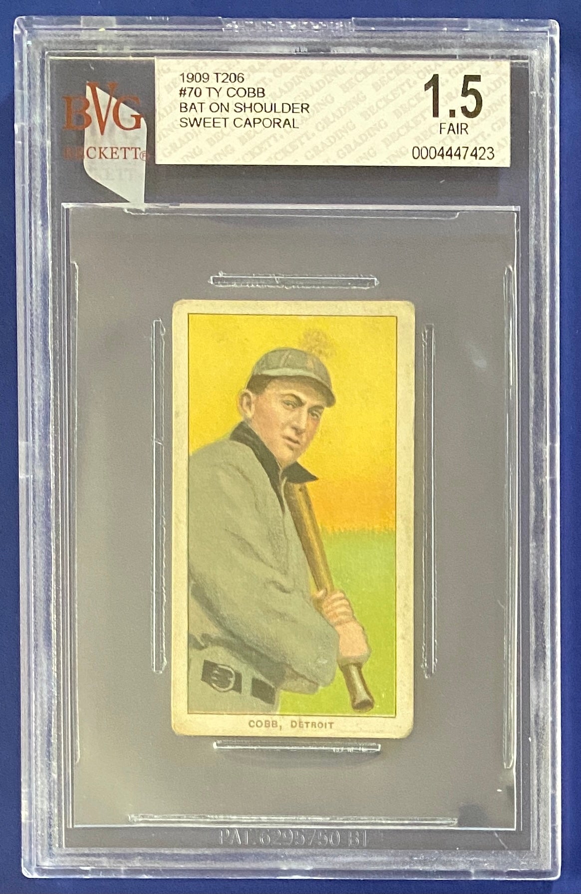 Ty Cobb T206 Sweet Caporal Bat On Shoulder BVG 1.5 PWCC Top 30%