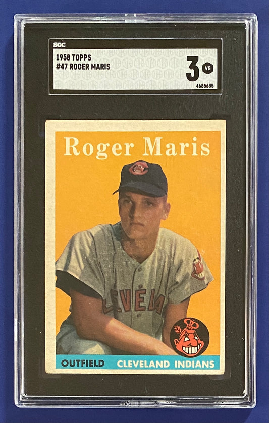 Roger Maris RC 1958 Topps SGC 3