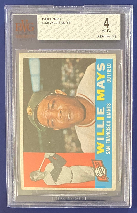 Willie Mays 1960 Topps BVG 4