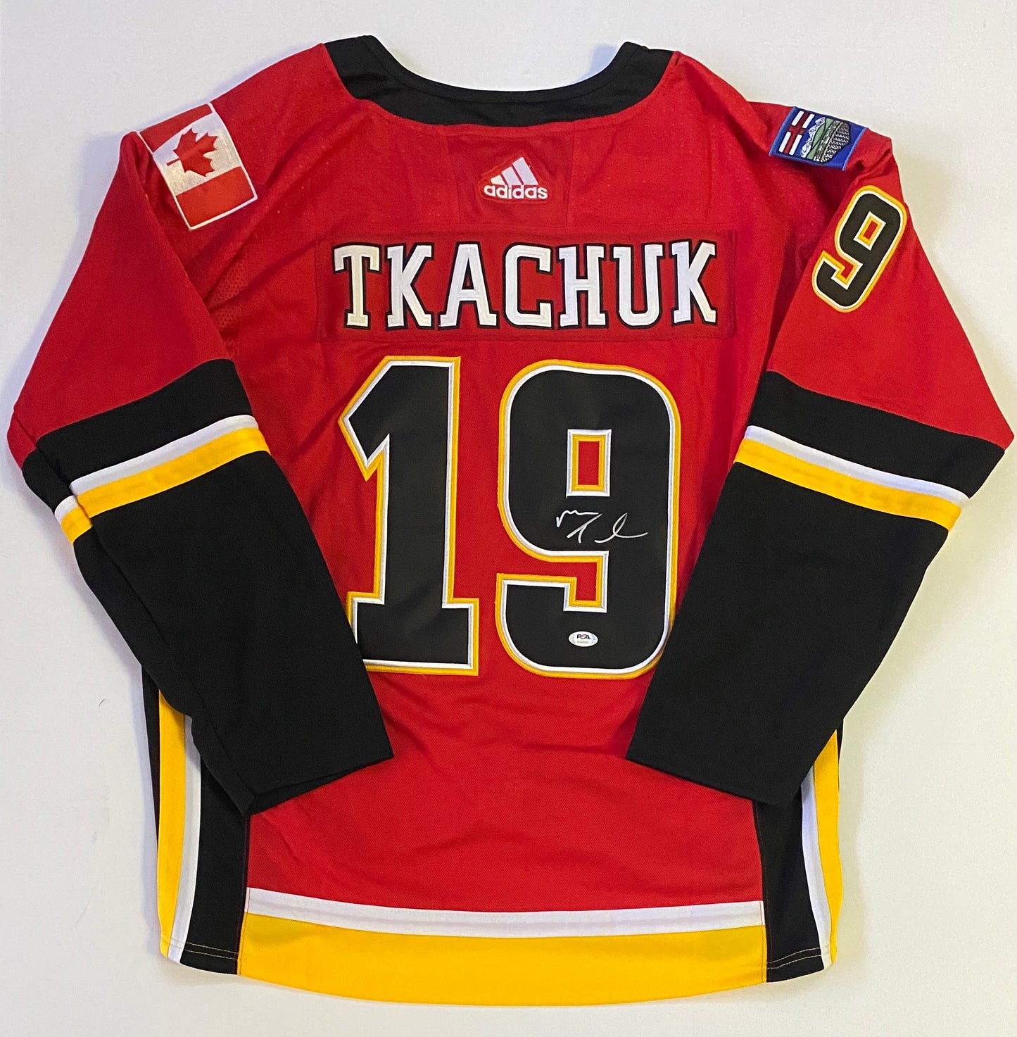 Matthew Tkachuk Signed Calgary Flames Jersey