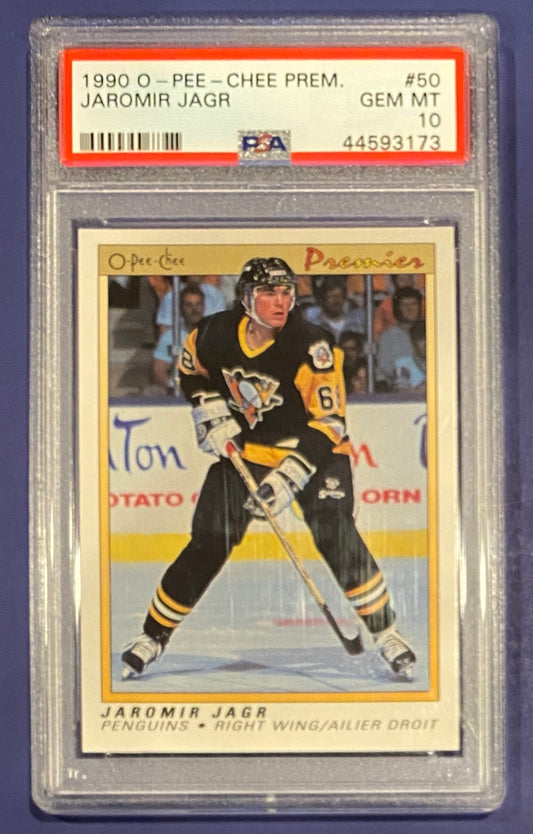Jaromir Jagr RC 1990 OPC PSA 10!