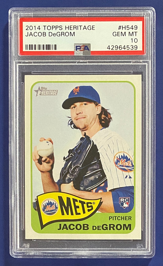 Jacob DeGrom RC 2014 Topps PSA 10