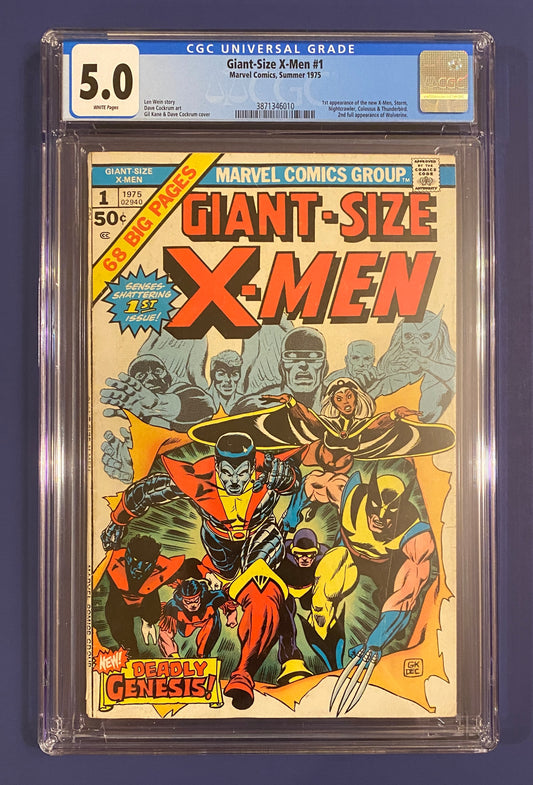 Giant-Size X-Men #1 1975 CGC 5 New Slab Mega Investment-Iconic Book White Pages Huge