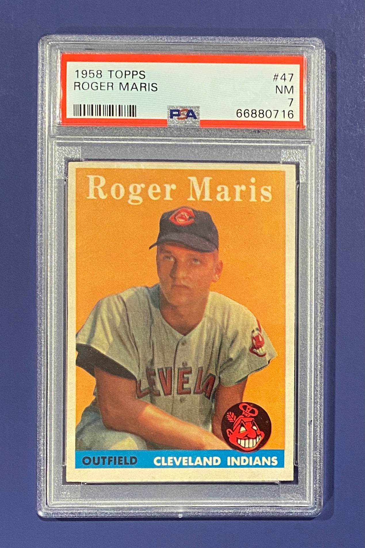Roger Maris RC 1958 Topps PSA 7