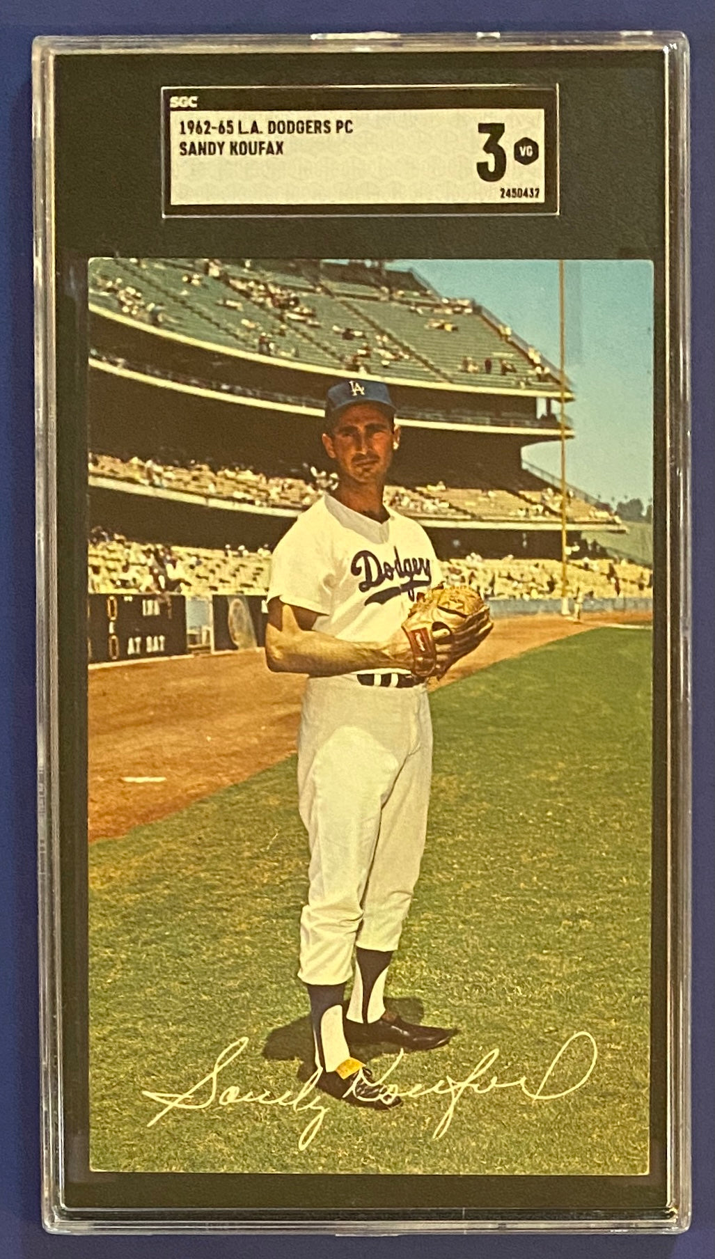 Sandy Koufax 1962-65 L.A. Dodgers PC SGC 3
