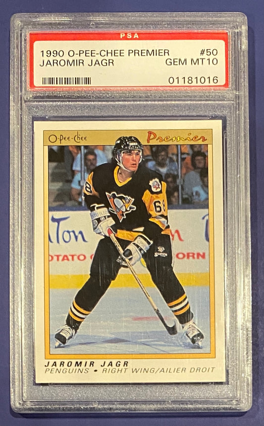 Jaromir Jagr RC 1990 OPC PSA 10
